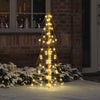Vidaxl kerstboom met 100 led warmwit 120 cm pet