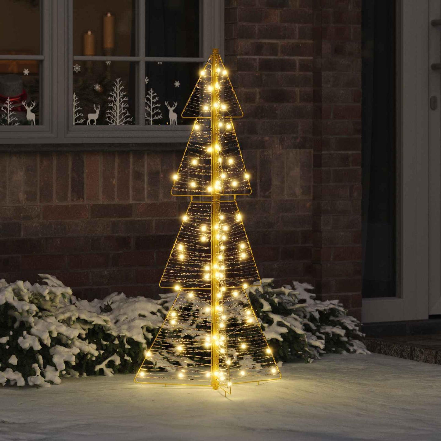 Vidaxl kerstboom met 100 led warmwit 120 cm pet