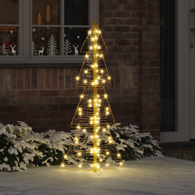 VidaXL Árbol de Navidad con 100 LED blanco cálido casquillo de 120 cm