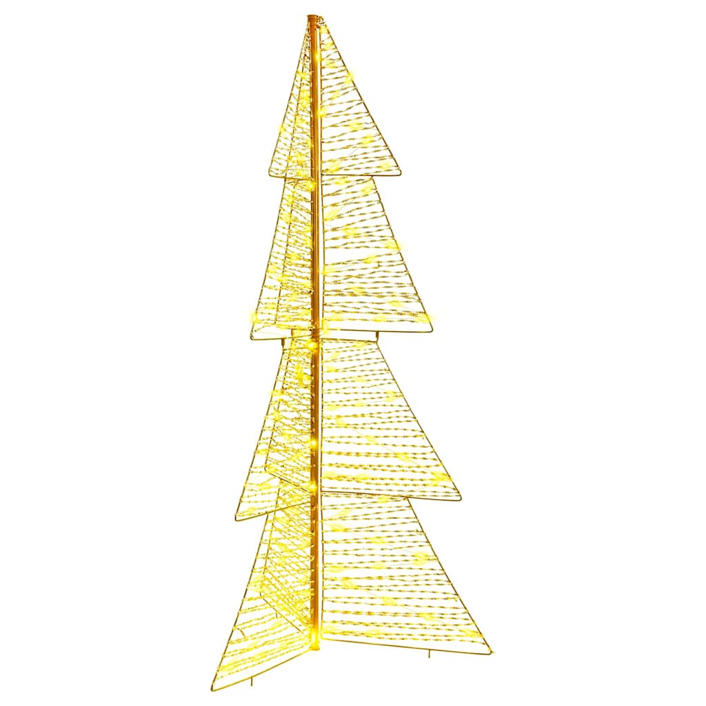 VidaXL Árbol de Navidad con 160 LED blanco cálido casquillo de 150 cm