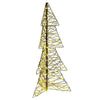 VidaXL Árbol de Navidad con 160 LED blanco cálido 150 cm ratán