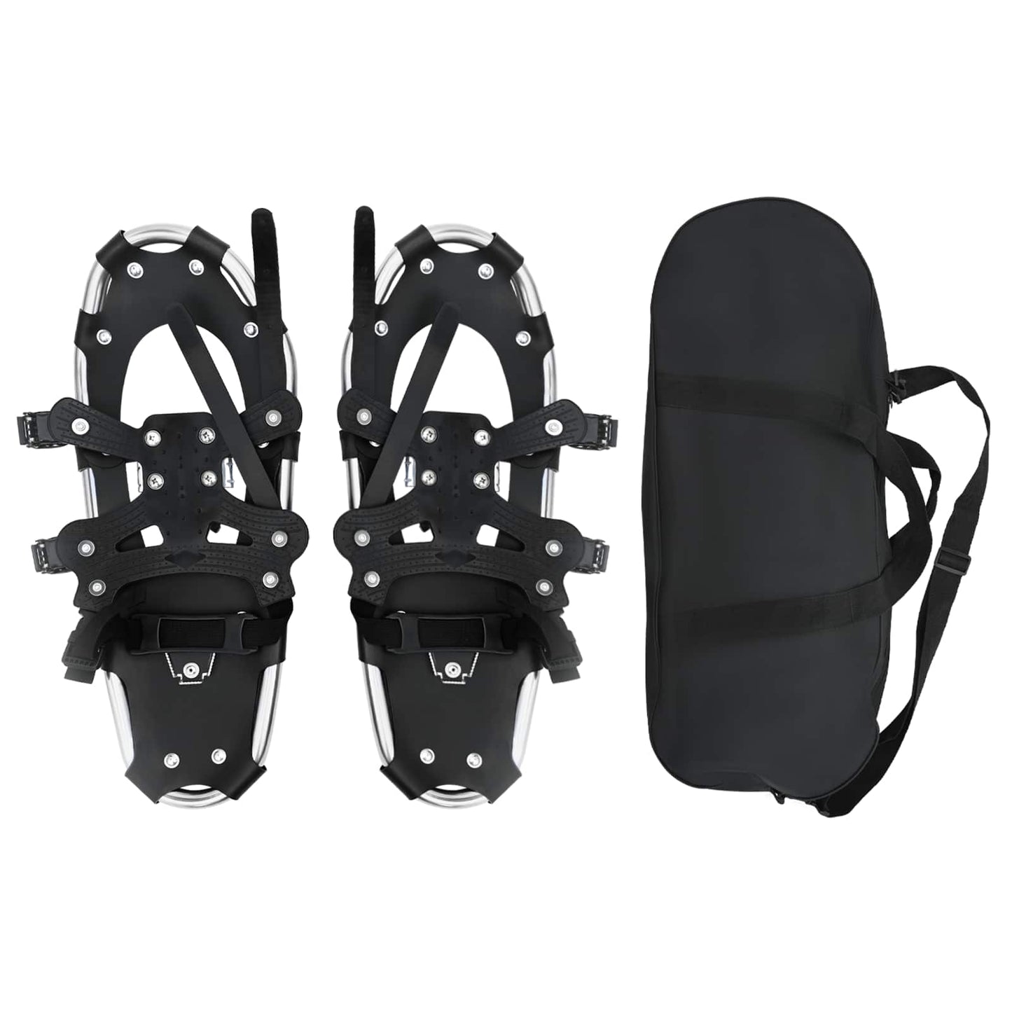 Vidaxl 3 in 1 sneeuwschoenen zilver en zwart 21 inches