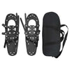 VidaXL Racchette da neve 3 in 1 nere 25 pollici in alluminio e HDPE