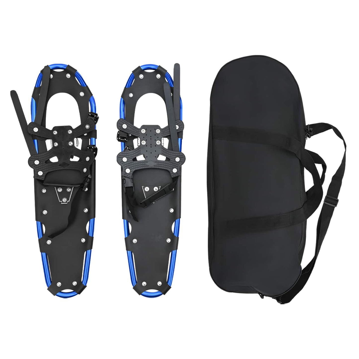 Raquetas de nieve VidaXL 3 en 1 azul y negro 30 pulgadas