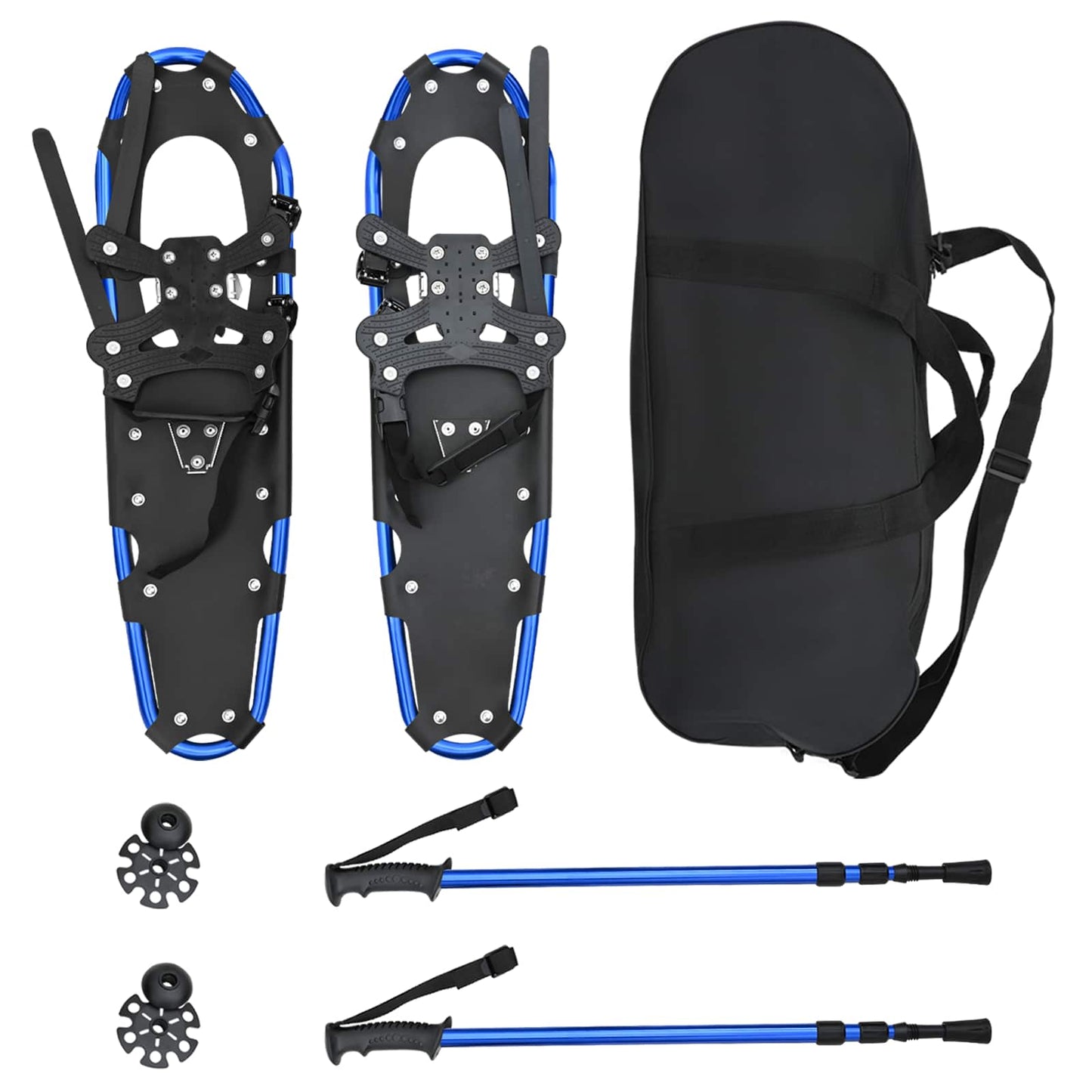 Raquetas de nieve VidaXL 3 en 1 con botas de montaña azul y negro