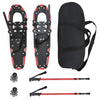Vidaxl 3 in 1 sneeuwschoenen met wandelschoenen rood en zwart