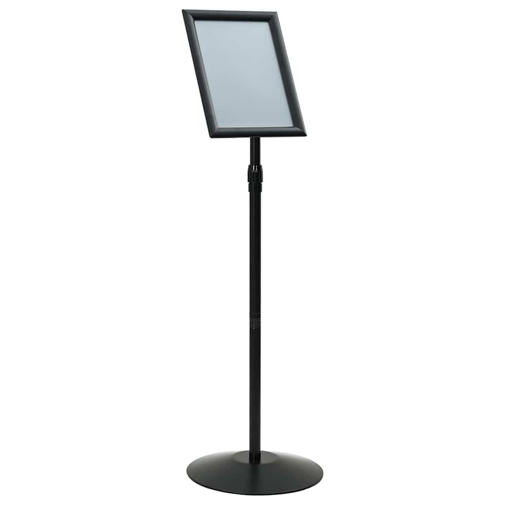 Vidaxl piedistallo porta poster argento A3 PVC e acciaio