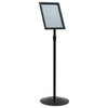 Vidaxl pedestal posterstand zilver a3 pvc en staal