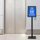 Vidaxl pedestal posterstand zilver a3 pvc en gietijzer