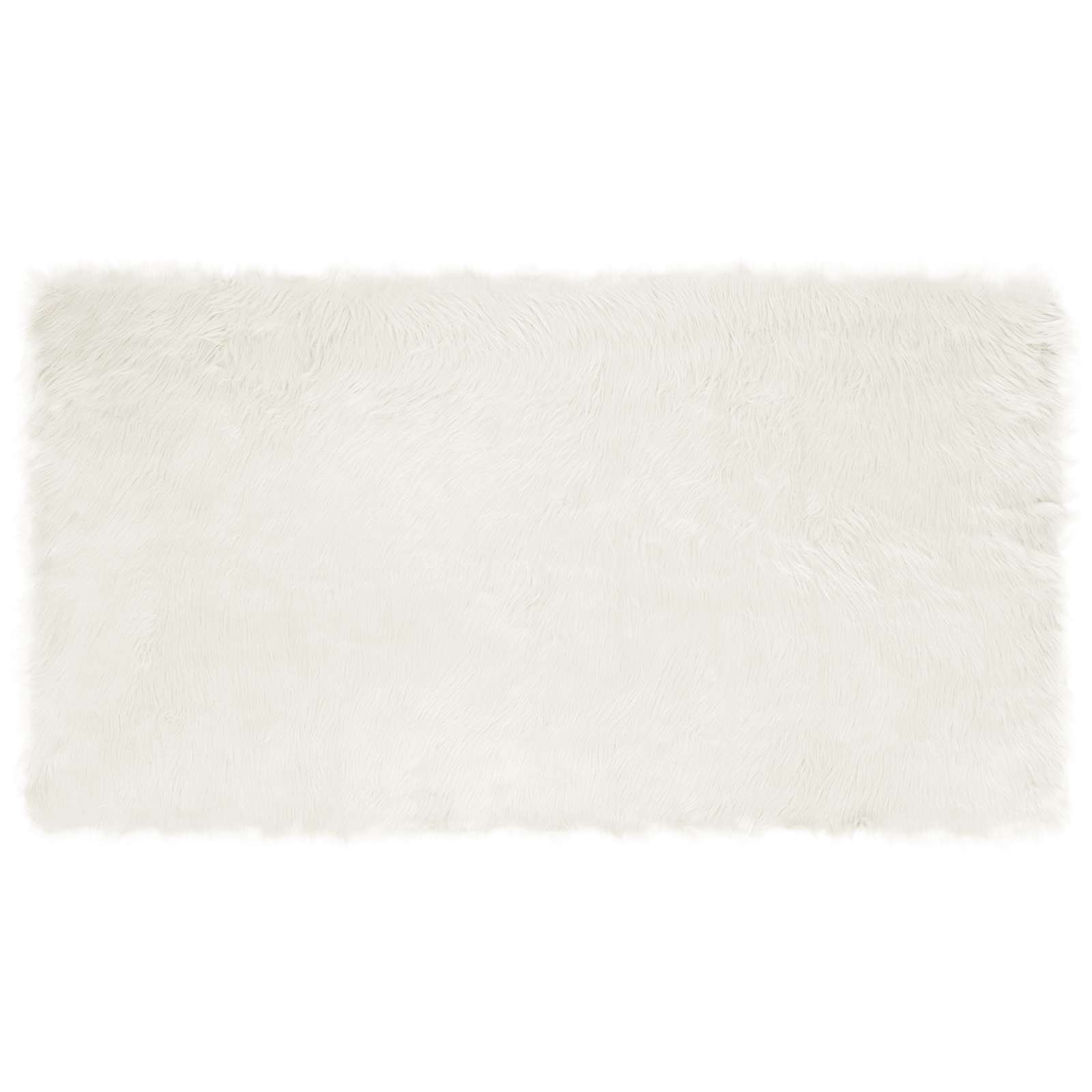Vidaxl nep schapenvacht tapijt tafalla wit 60 x 110 cm polyester