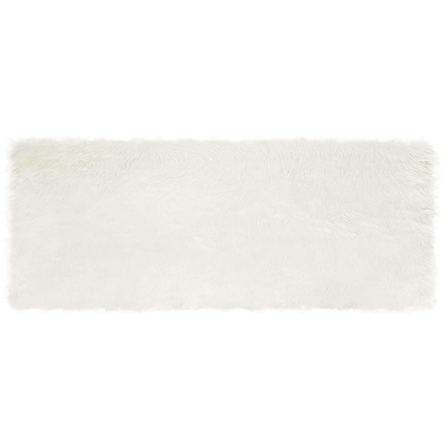 Vidaxx tappeto in finta pelle di pecora Tafalla bianco 80 x 200 cm poliestere