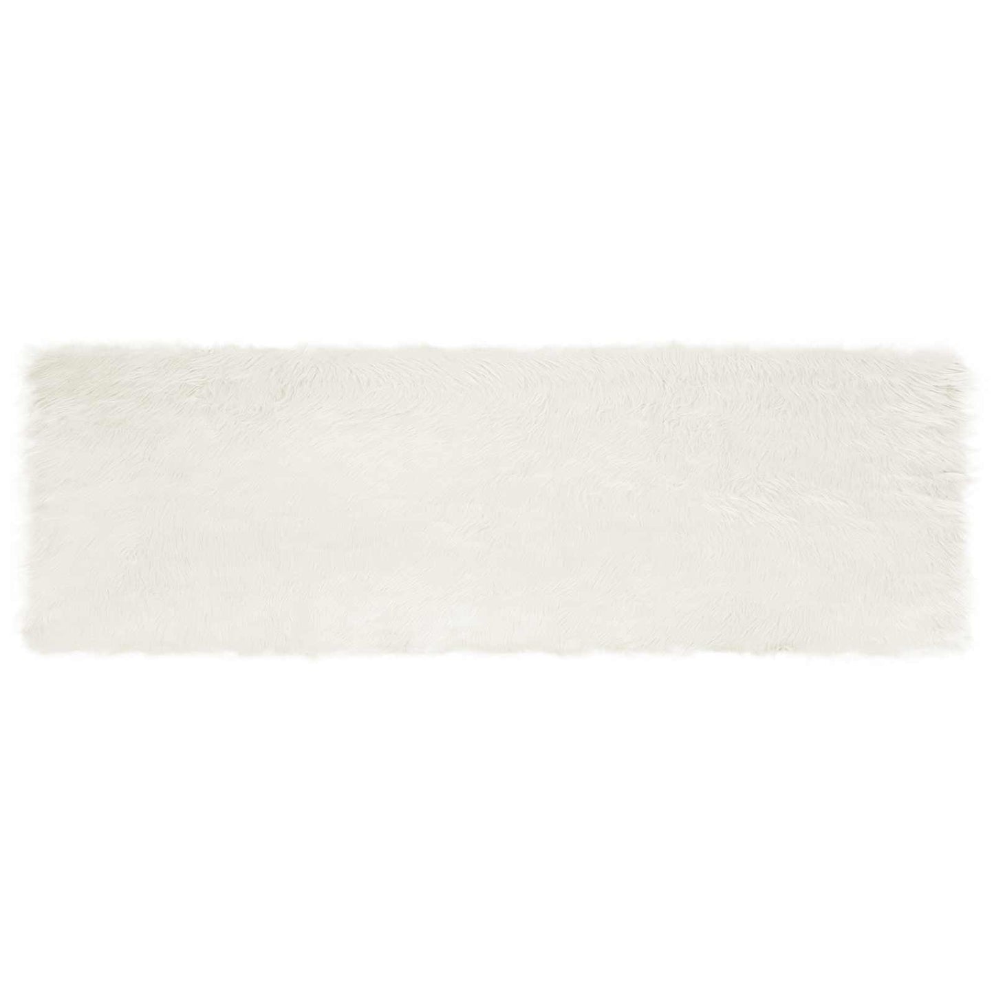 Vidaxx tappeto in finta pelle di pecora tafalla bianco 80 x 250 cm poliestere