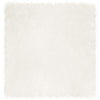 Vidaxl nep schapenvacht tapijt tafalla wit 120 x 120 cm polyester