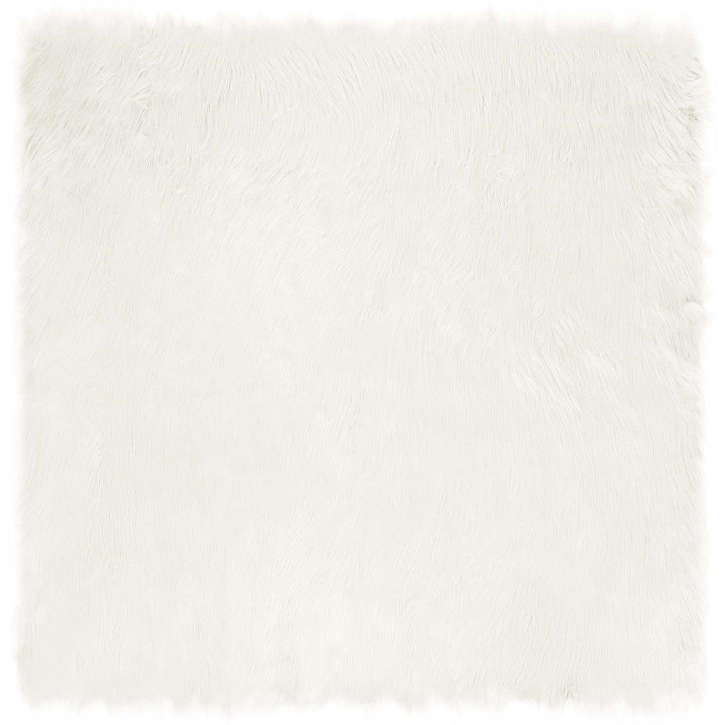 Vidaxx tappeto in finta pelle di pecora tafalla bianco 160 x 160 cm poliestere