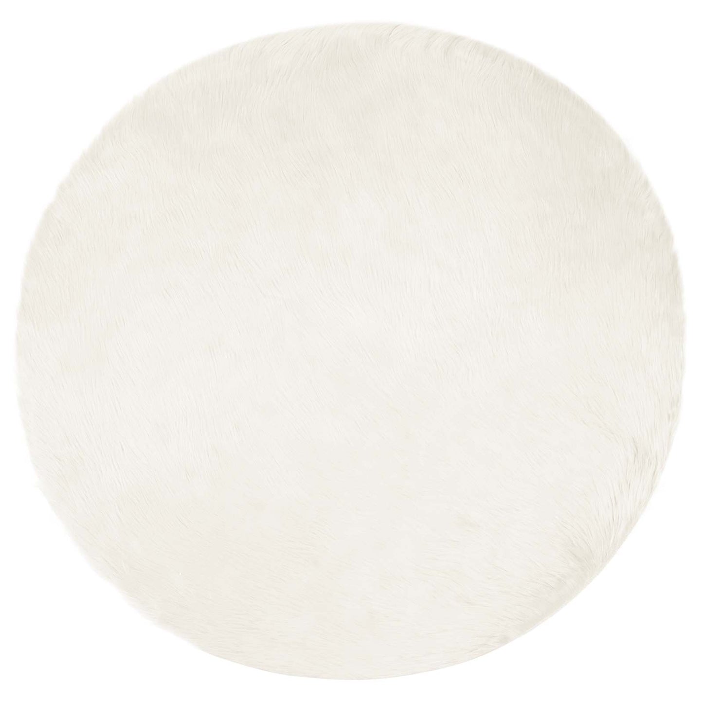 Vidaxx tappeto finta pelle di pecora tafalla bianco ø 80 cm poliestere
