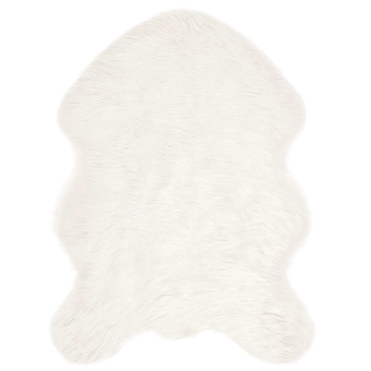 Vidaxx alfombra de piel de oveja sintética tafalla blanco 80 x 120 cm poliéster