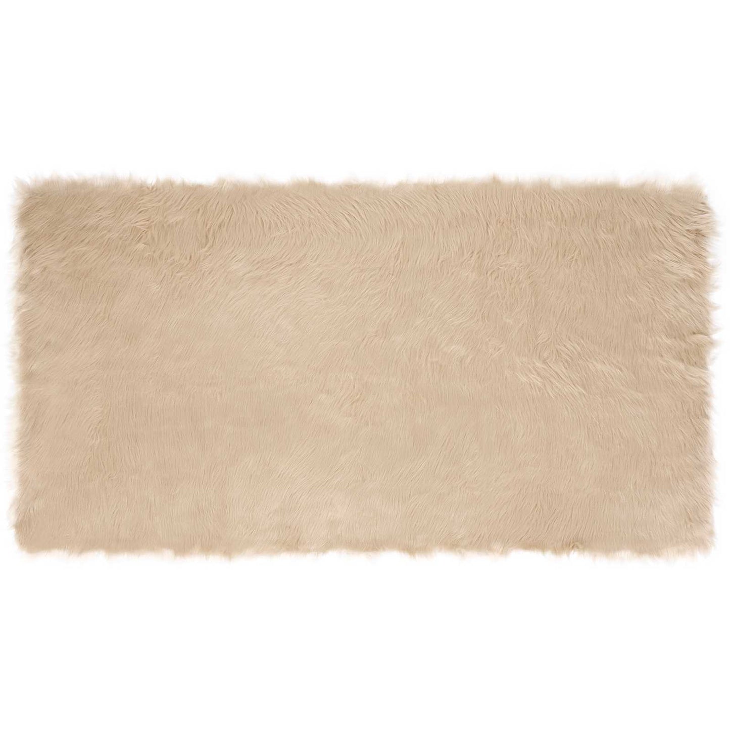 VidaXL tappeto in finta pelle di pecora tafalla beige 60 x 110 cm poliestere