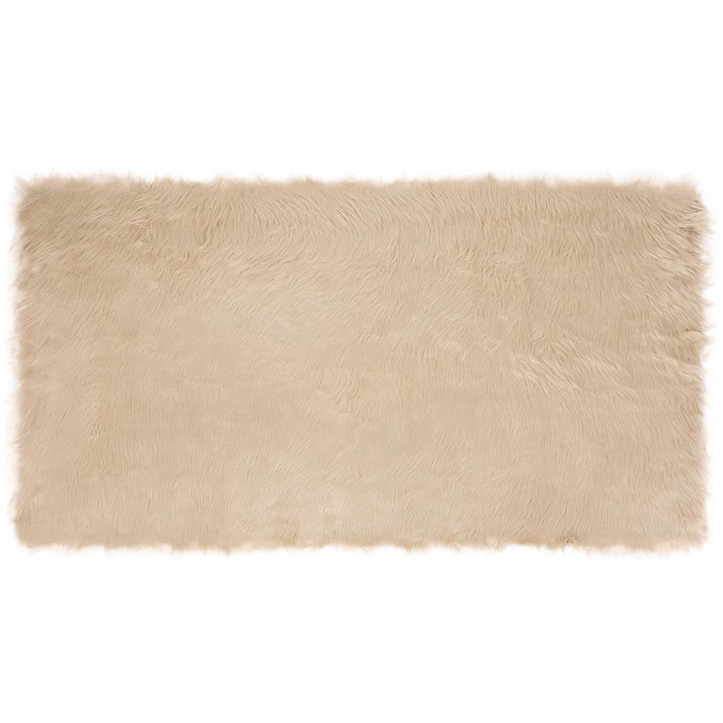 Vidaxx tappeto in finta pelle di pecora tafalla beige 80 x 150 cm poliestere