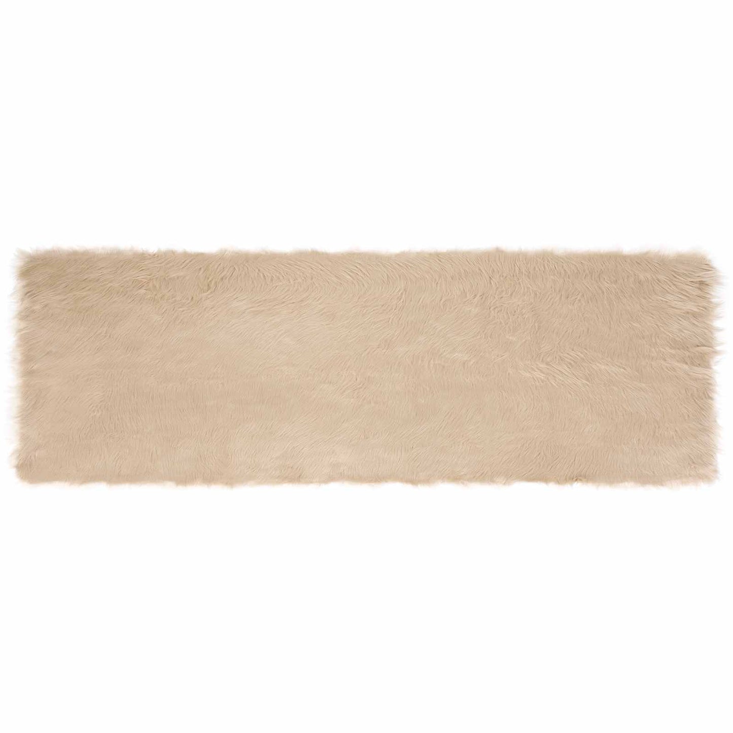Vidaxx tappeto in finta pelle di pecora tafalla beige 80 x 250 cm poliestere