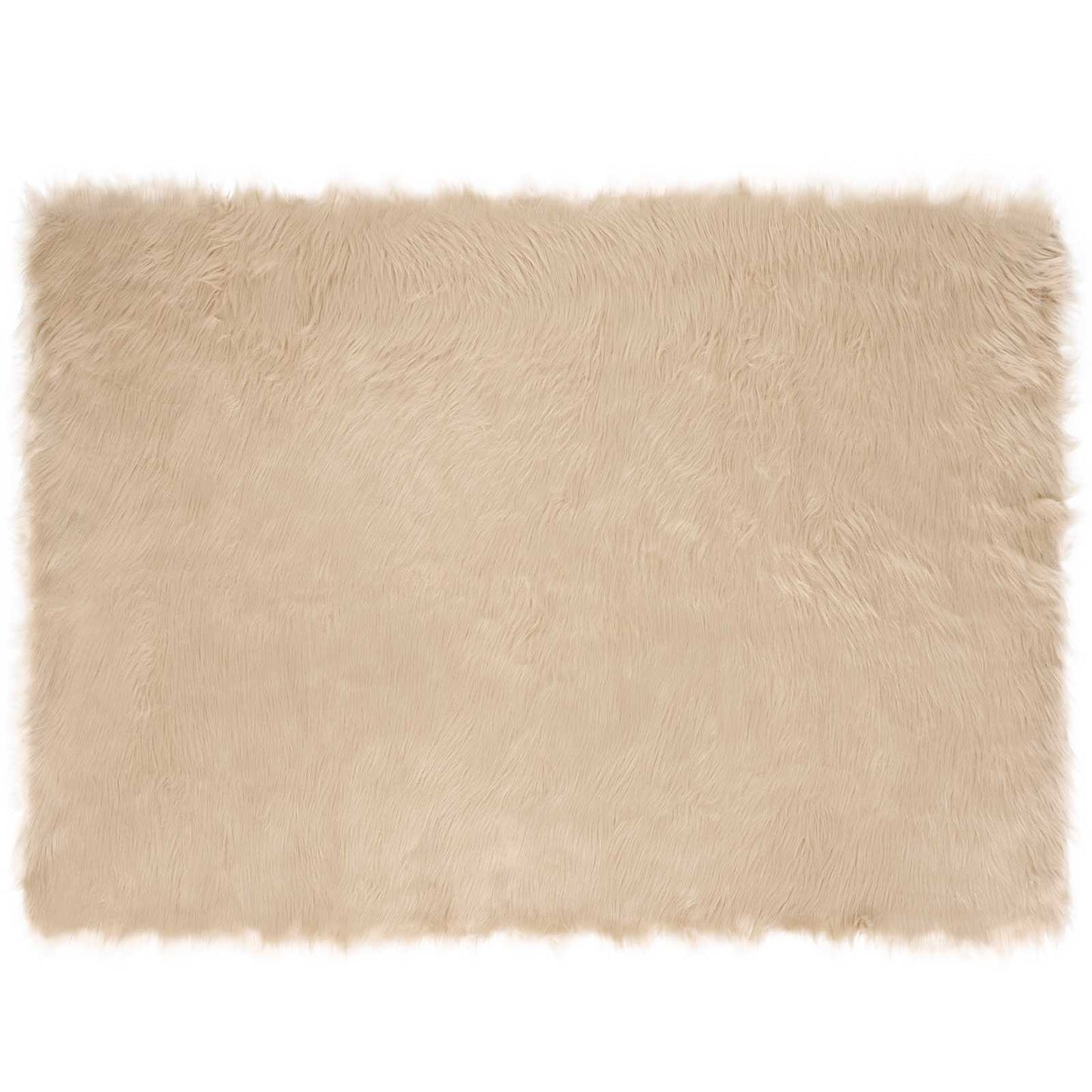 Vidaxx tappeto in finta pelle di pecora tafalla beige 120 x 170 cm poliestere
