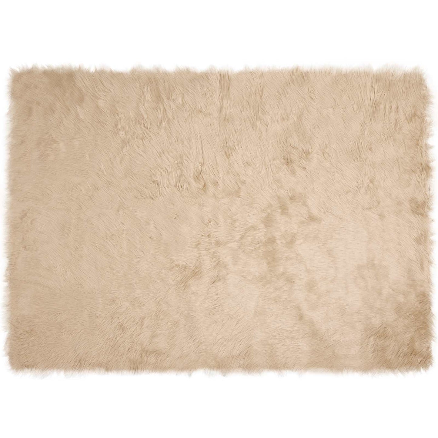 Vidaxx tappeto in finta pelle di pecora tafalla beige 160 x 230 cm poliestere