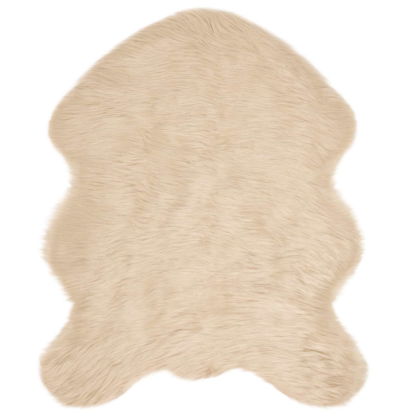 VidaXL fake sheepskin carpet tafalla beige 50 x 80 cm polyester