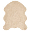 Vidaxl nep schapenvacht tapijt tafalla beige 50 x 80 cm polyester