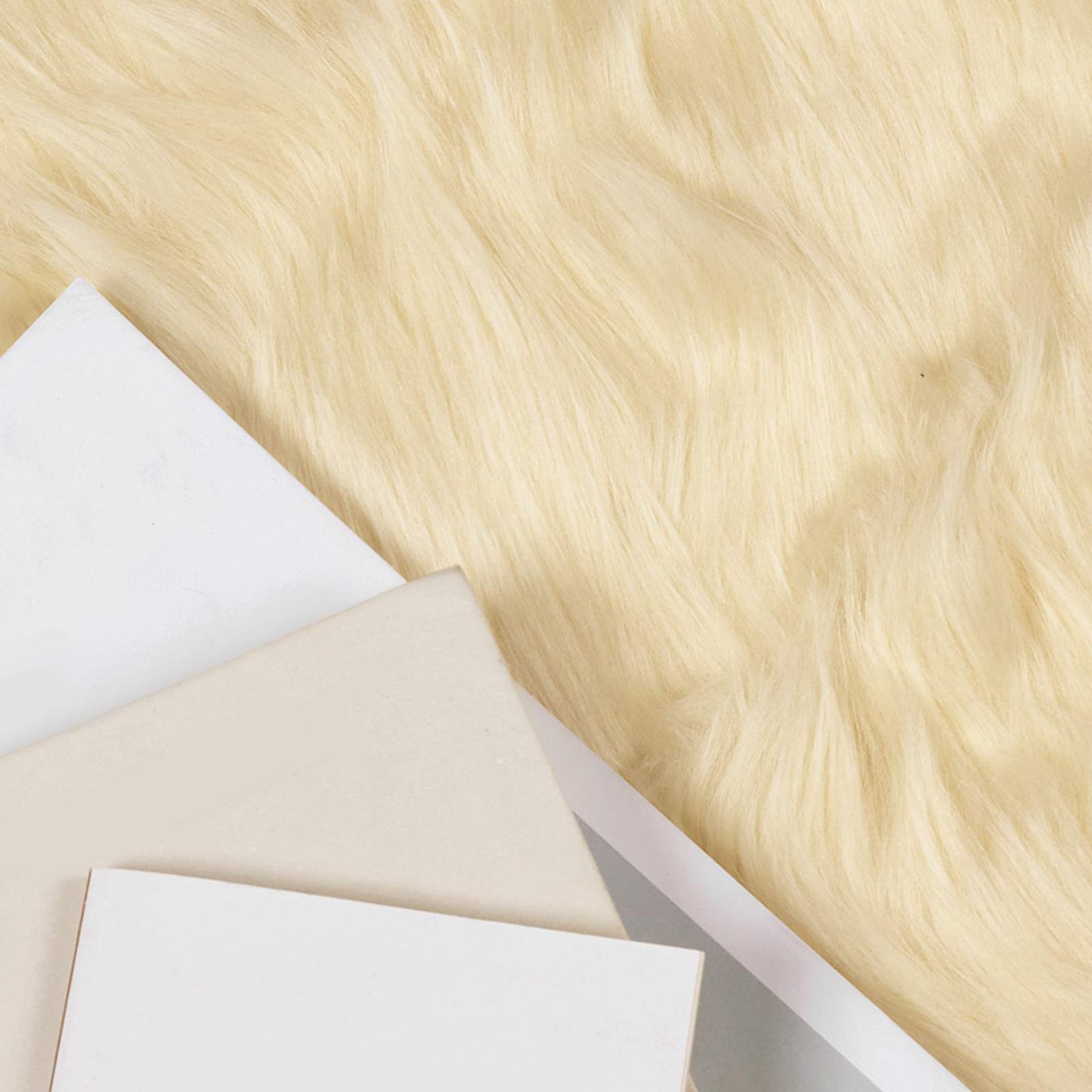 VidaXL tappeto in finta pelle di pecora tafalla crema 80 x 200 cm poliestere