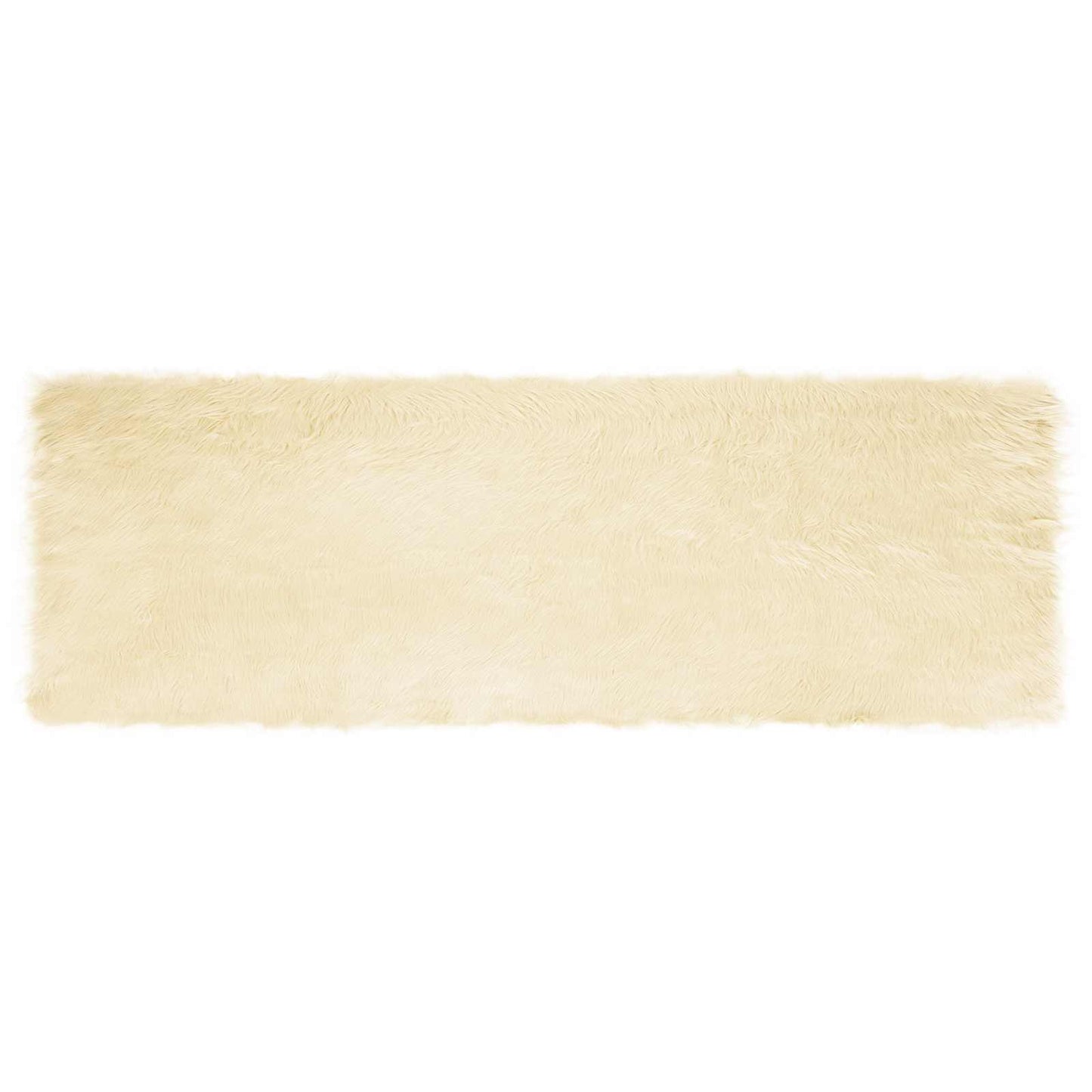 Vidaxx tappeto in finta pelle di pecora tafalla crema 80 x 250 cm poliestere