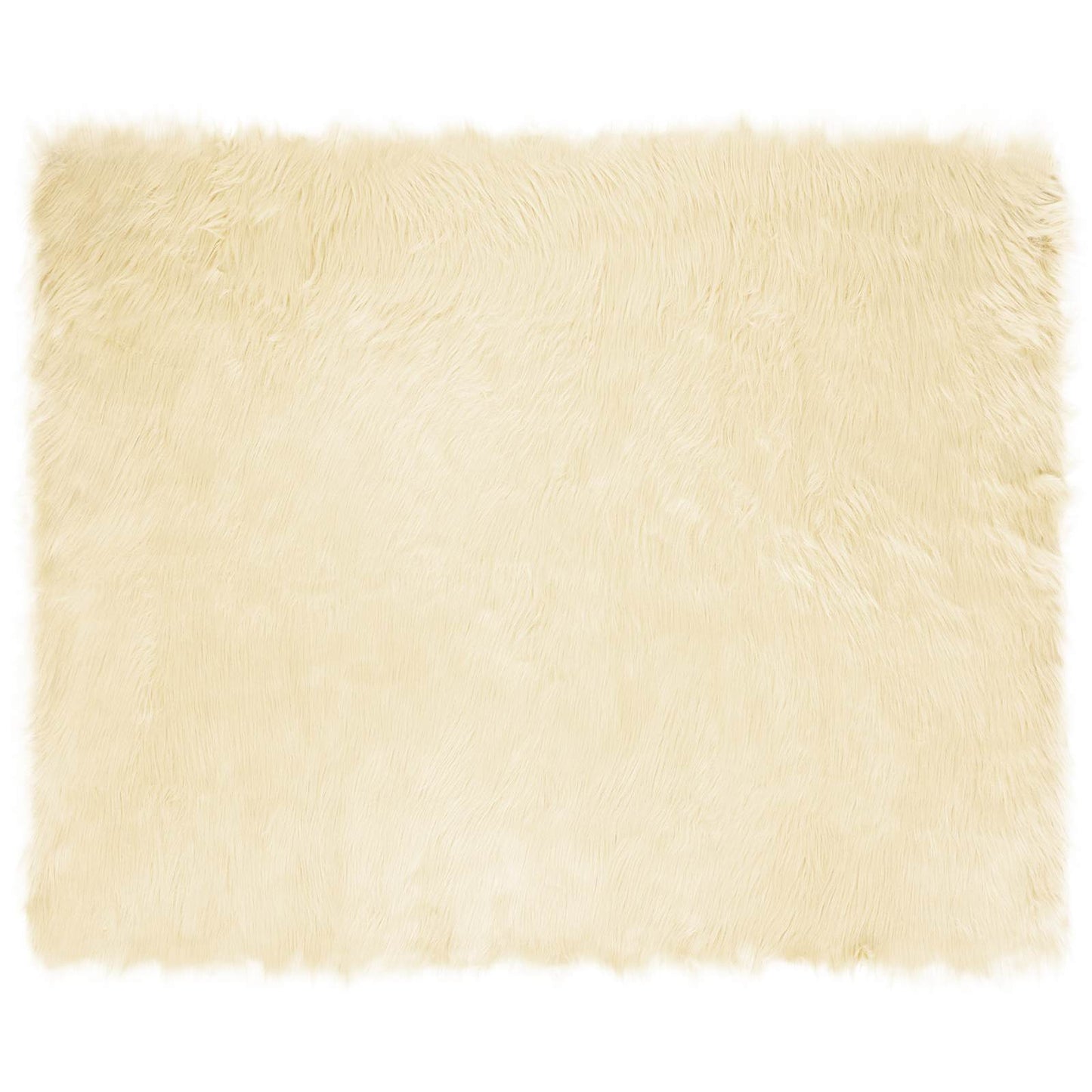 Vidaxx alfombra de piel de oveja sintética tafalla crema 200 x 280 cm poliéster