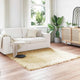 Vidaxl nep schapenvacht tapijt tafalla crème 120 x 120 cm polyester