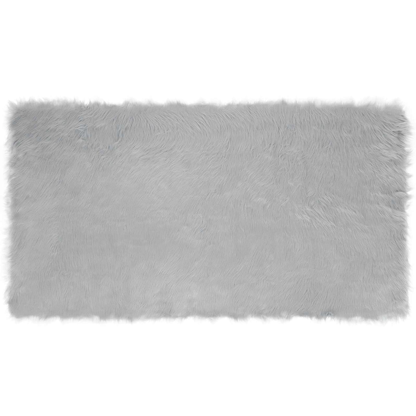 Vidaxx alfombra de piel de oveja sintética tafalla gris 60 x 110 cm poliéster