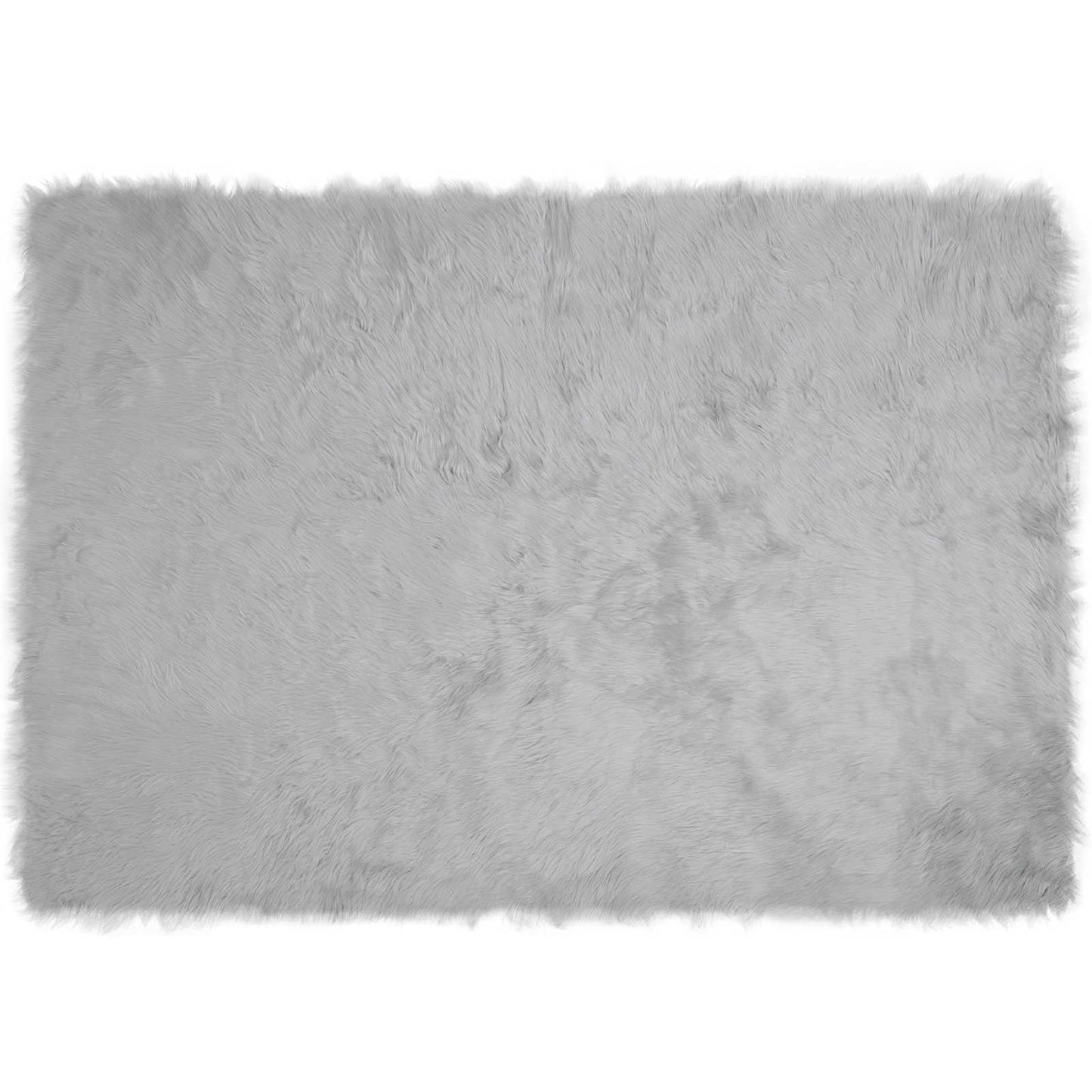 Vidaxx tappeto in finta pelle di pecora tafalla grigio 120 x 170 cm poliestere