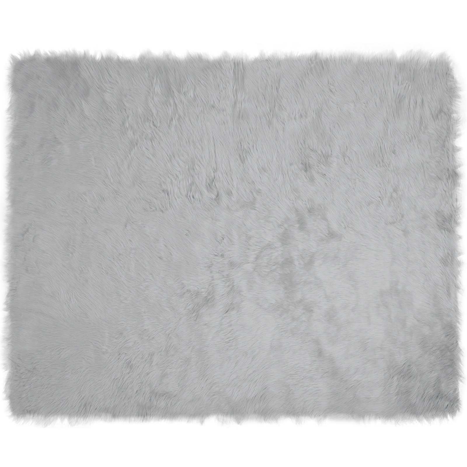 Vidaxl nep schapenvacht tapijt tafalla grijs 200 x 280 cm polyester