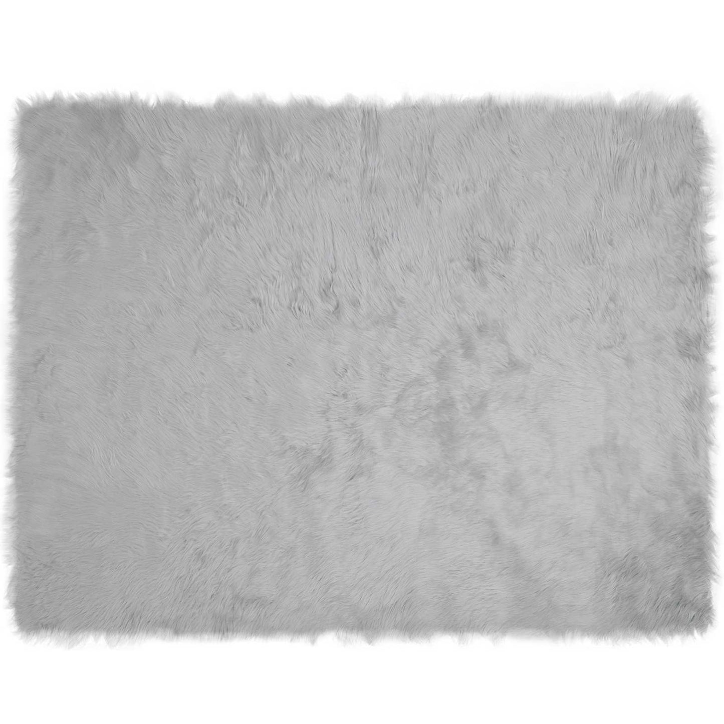 Vidaxx tappeto in finta pelle di pecora tafalla grigio 240 x 340 cm poliestere