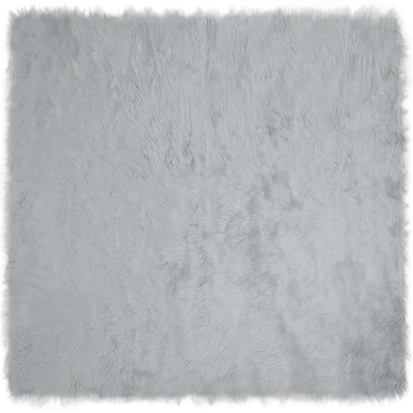 Vidaxx tappeto in finta pelle di pecora tafalla grigio 200 x 200 cm poliestere