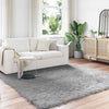 Vidaxl nep schapenvacht tapijt tafalla grijs 240 x 240 cm polyester