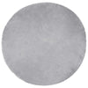 Vidaxx tappeto finta pelle di pecora tafalla grigio ø 100 cm poliestere