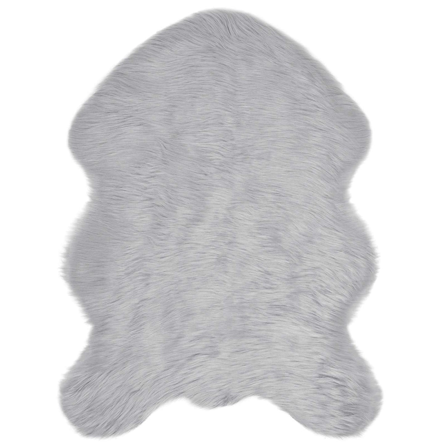 Vidaxx tappeto in finta pelle di pecora tafalla grigio 80 x 120 cm poliestere