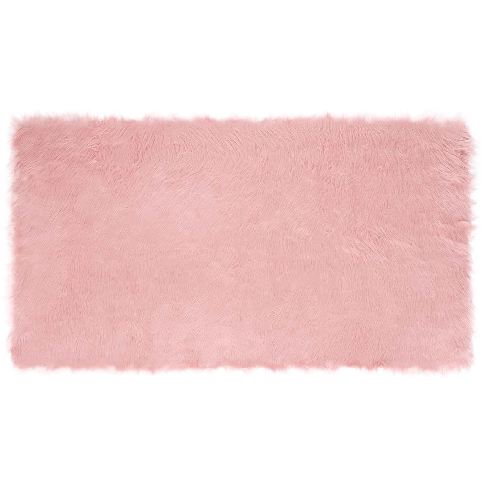 Vidaxl nep schapenvacht tapijt tafalla roze 60 x 110 cm polyester