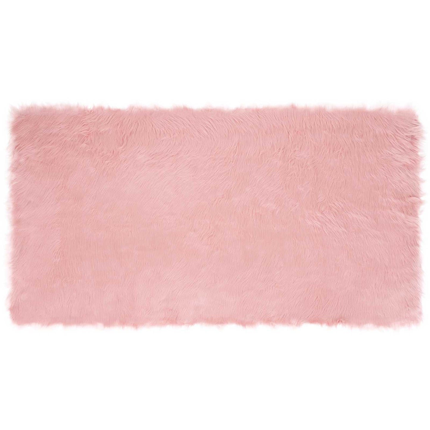 VidaXL tappeto in finta pelle di pecora tafalla rosa 80 x 150 cm in poliestere