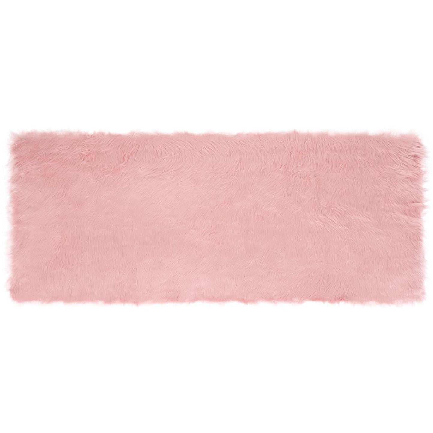 VidaXL tappeto in finta pelle di pecora tafalla rosa 80 x 200 cm poliestere