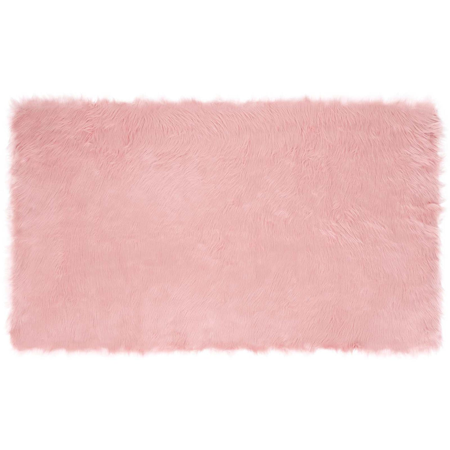 VidaXL tappeto in finta pelle di pecora tafalla rosa 100 x 200 cm poliestere