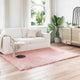 Vidaxl nep schapenvacht tapijt tafalla roze 120 x 170 cm polyester