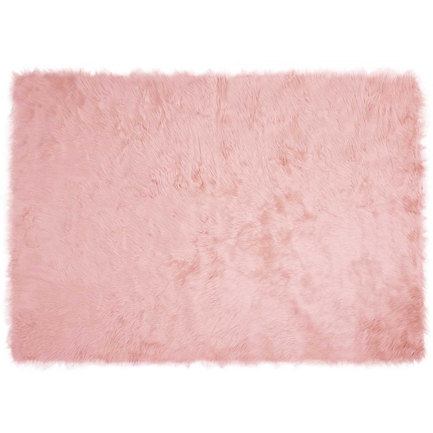Vidaxl nep schapenvacht tapijt tafalla roze 140 x 200 cm polyester