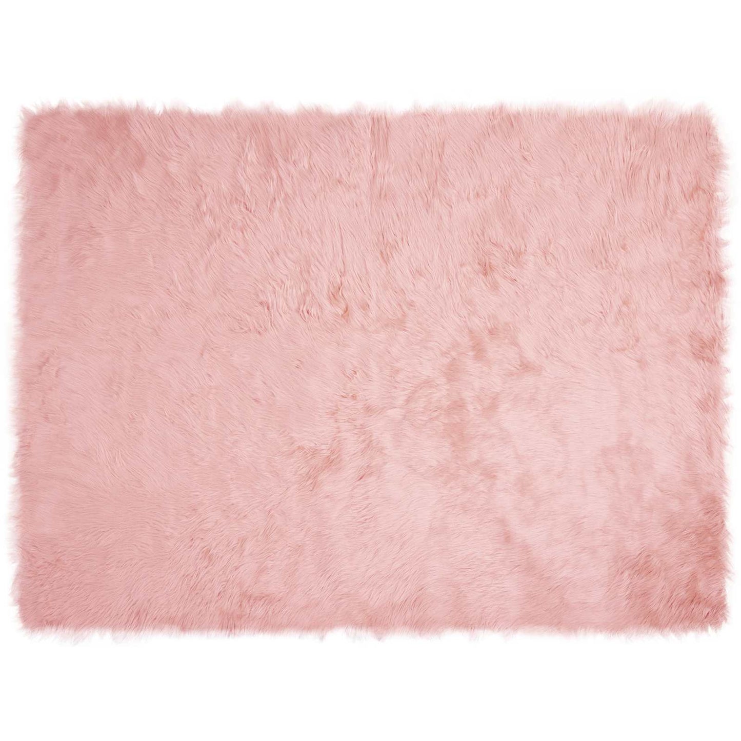 VidaXL tappeto in finta pelle di pecora tafalla rosa 160 x 230 cm poliestere