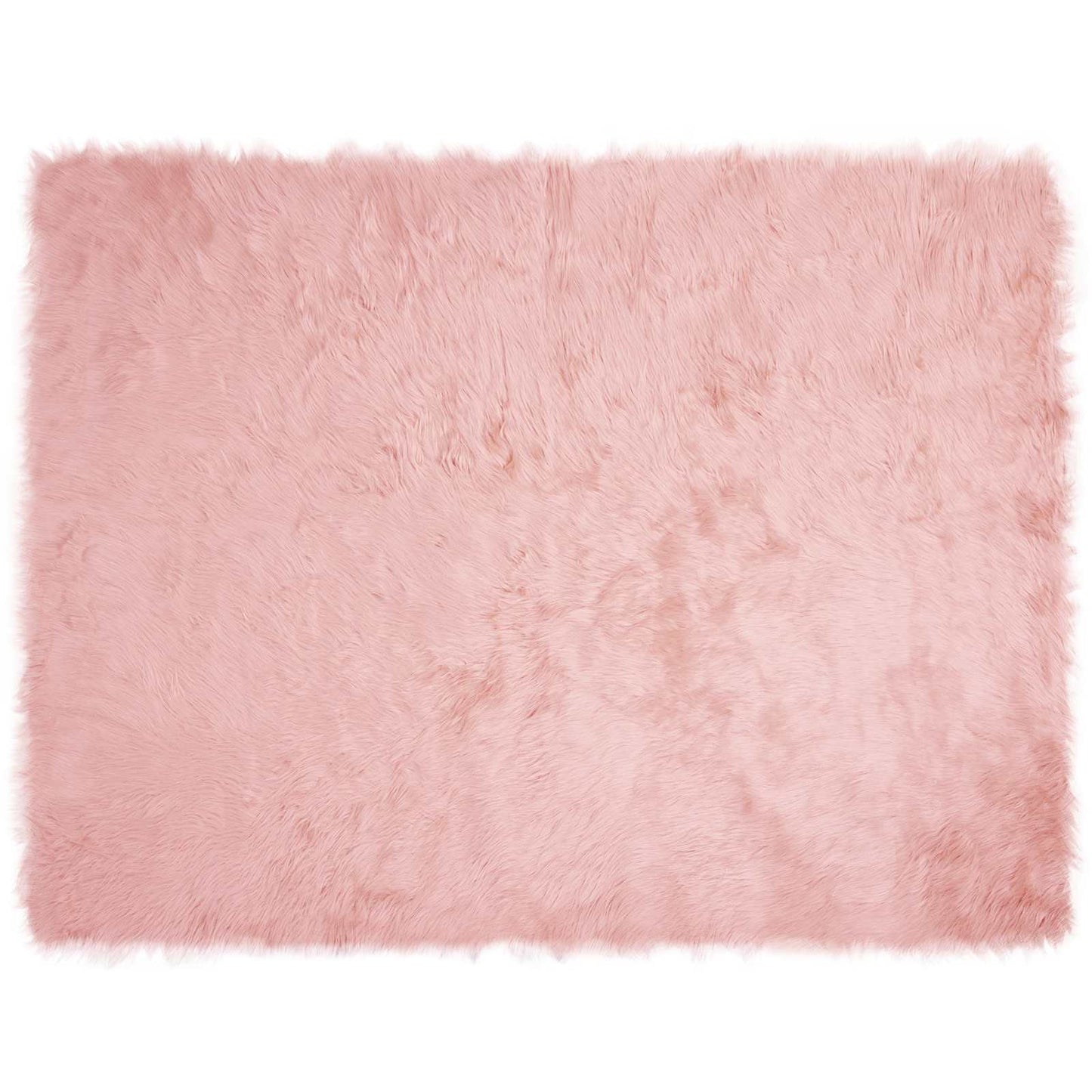VidaXL tappeto in finta pelle di pecora tafalla rosa 240 x 340 cm poliestere