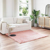 Vidaxx tappeto in finta pelle di pecora tafalla rosa 120 x 120 cm poliestere