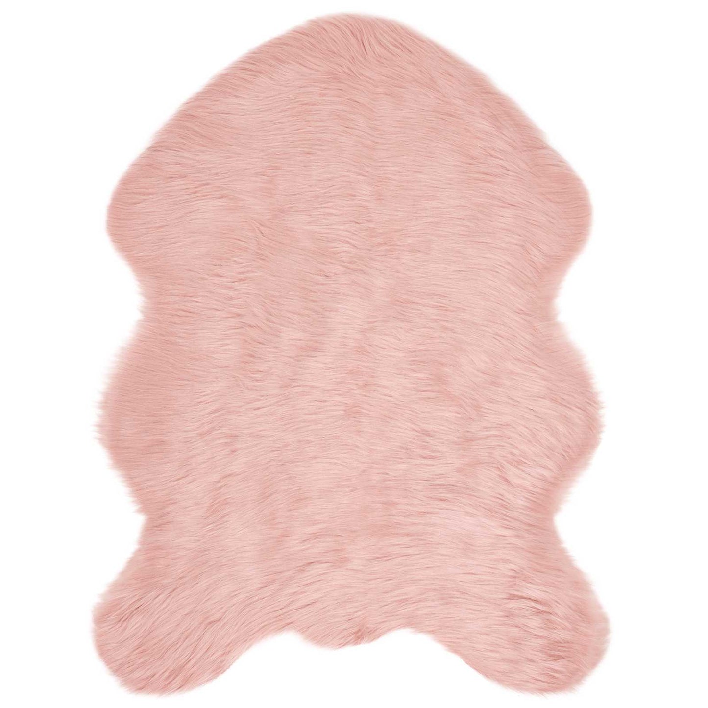Vidaxl nep schapenvacht tapijt tafalla roze 80 x 120 cm polyester