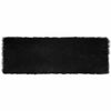 Vidaxl nep schapenvacht tapijt tafalla zwart 80 x 250 cm polyester